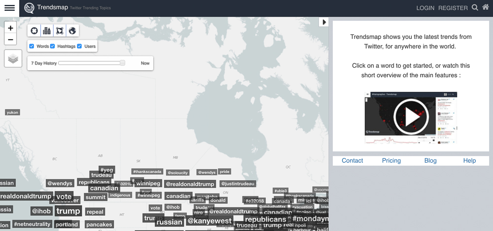 trendsmaps hash tag tracking