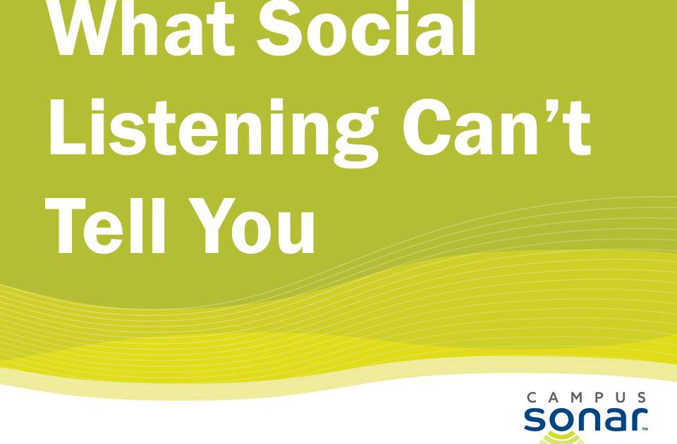 Social Listening Can't tell you