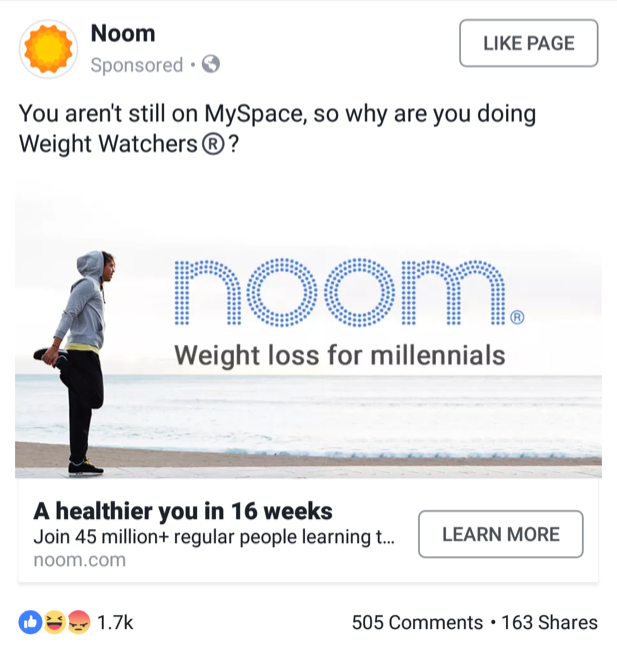 Noom Social Media Marketing Campaign