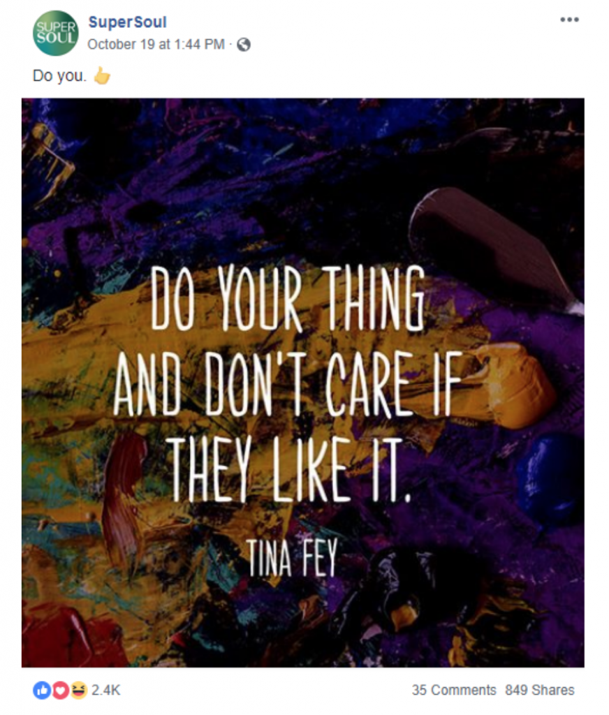 Do Your Thing And Don't Care If They Like It- Tiny Fey