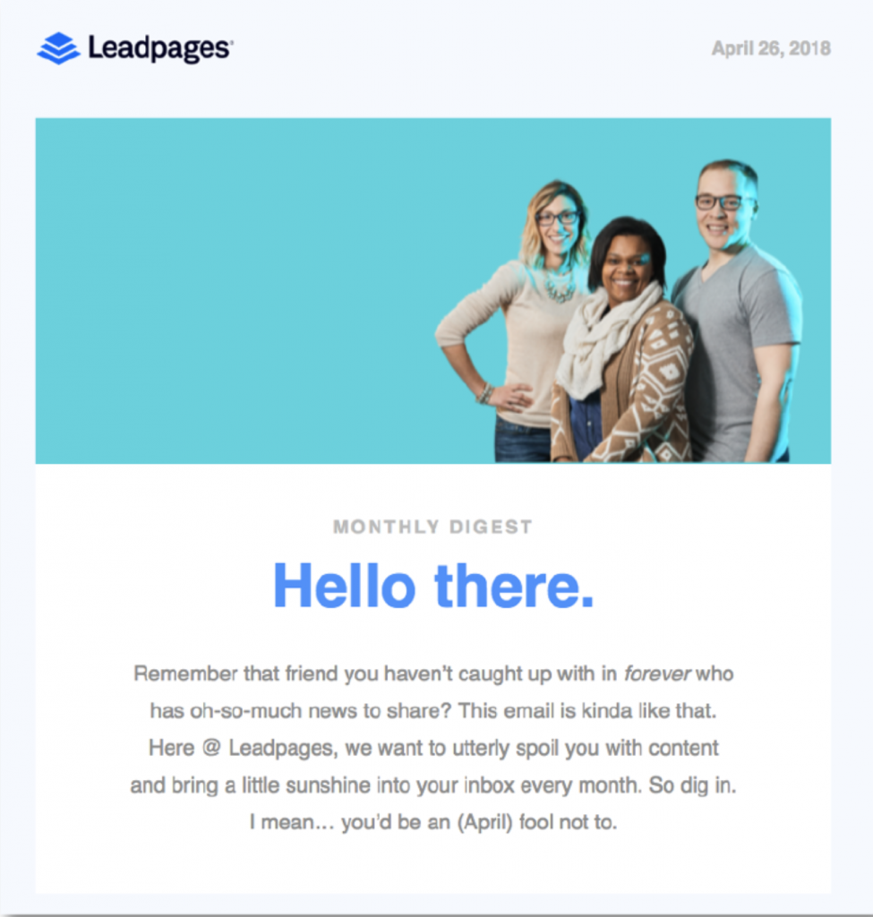 Have a conversation with Leadpages
