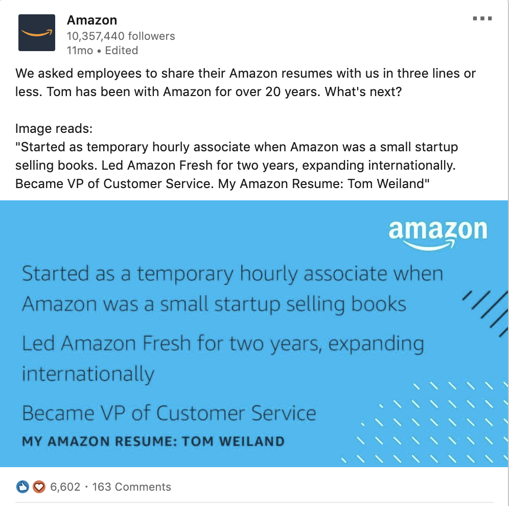 Amazon Tells Employee Stories to Connect with Audience