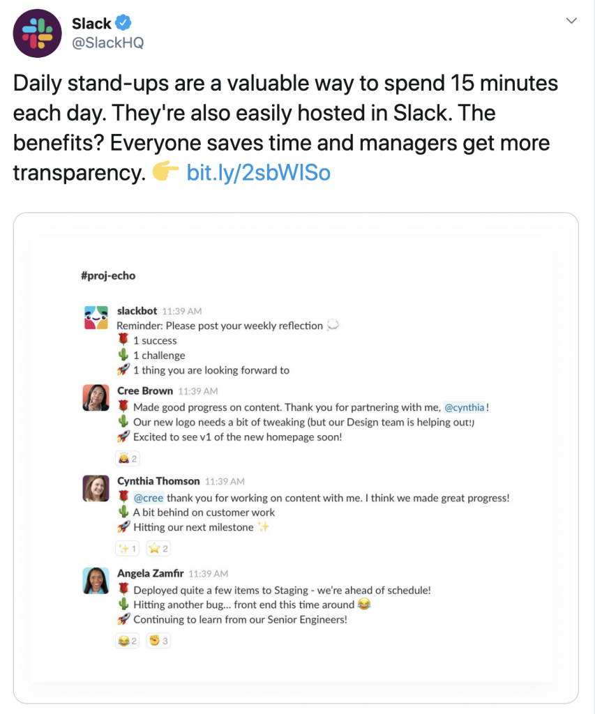 Slack Twitter Community Management